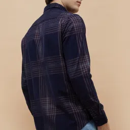 Bossini Blue Regular Fit Checks Shirt image 2