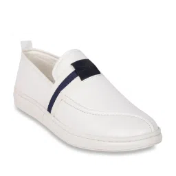 Duke Men's White Casual Loafers image 1