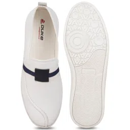 Duke Men's White Casual Loafers image 3