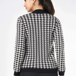 Annabelle by Pantaloons Black Jacquard Cardigan image 2