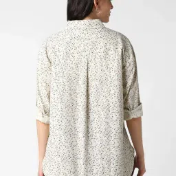 VASTRADO Off White Printed Shirt image 2