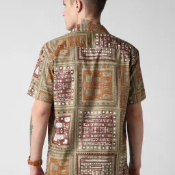 Vastrado Multicolored Cotton Relaxed Fit Printed Shirt image 2