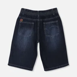 Gini & Jony Kids Navy Cotton Regular Fit Bermuda image 2