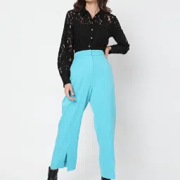 Vero Moda Blue Regular Fit Pants image 4