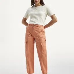 Levi's Orange Cotton Loose Fit Cargo Jeans image 2