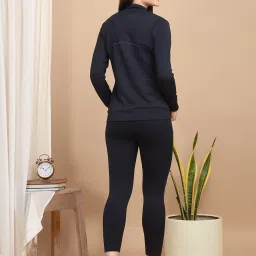 Sweet Dreams Navy Regular Fit Solid Tracksuit image 2