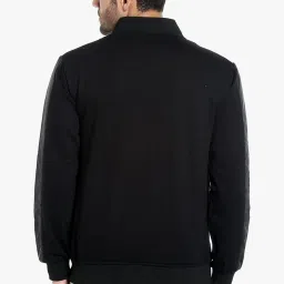 Campus Sutra Black Full Sleeves Solid Bomber Jacket image 2