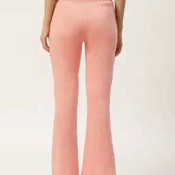 FEMEA Peach Elastane Solid Trackpants image 2