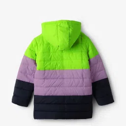The Souled Store Kids Multicolor Cotton Color Block Full Sleeves Jacket image 2