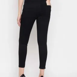 MADAME Black Cotton Mid Rise Jeans image 2