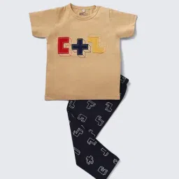 Nite Flite Boys Multicolor Cotton Printed Pyjama Set-image-56
