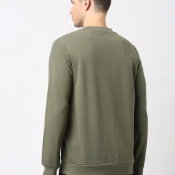 Asics Mantle Green Regular Fit Sweatshirt image 2