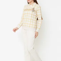 Sweet Dreams Oat Mel Checks Tracksuit image 3