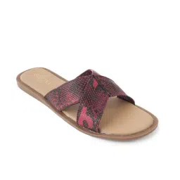SCENTRA Women AW 24 Maroon Sandal-image-18