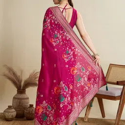 Mitera Floral Printed Designer Saree image 4