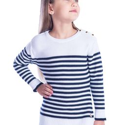 Cherry Crumble Girl Striped A-Line Dress-picture-1