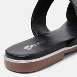 glitchez Women Textured Open Toe Flats image 3