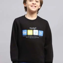 Monte Carlo Boys Black Printed Full Sleeves Sweatshirt-picture-23