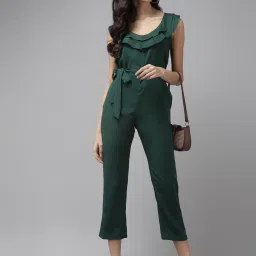 Cayman Green Regular Fit Jumpsuit image 4