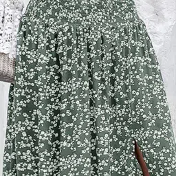 StyleCast Printed Flared Midi Skirt image 4