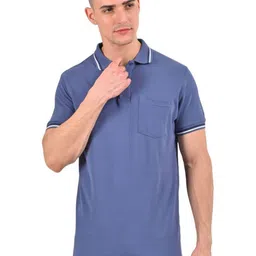 Masculino Latino Men Bio Finish Solid Polo Collar Cotton T-shirt-picture-35