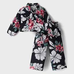 CrayonFlakes Girls Printed Long Sleeves Shirt With Palazzos-image-56