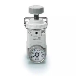 SMC G 1/4 Pneumatic Regulator - 0.01MPa to 0.8MPa, 1MPa max. input, IR2220-F02-A-picture-1