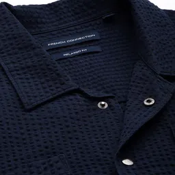 French Connection Men Pure Cotton Seersucker Relaxed Fit Casual Shirt image 2