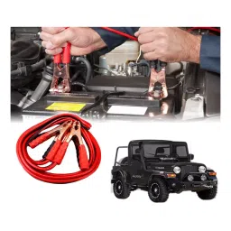 Auto Pearl 1.83 m (6 Ft) 500 A Heavy Duty Anti Tangle Battery Jumper Booster Cables for Mahindra Thar (Pack of 2)-picture-35