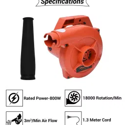 Hillgrove 800 W 18000 rpm Electric Air Blower with Blowing Pipe  HGCM266M1 (Pack of 2) image 4