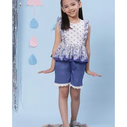 BIBA Sleeveless Printed Top - White-picture-21