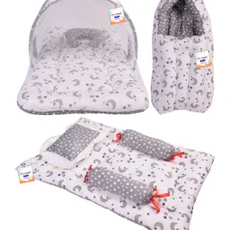 Babytoons Baby Bedding Set Combo for New Born Sleeping Products (0-6 Months, Grey)-picture-24