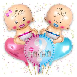 Bubble Trouble Baby Shower Decoration Items Set Of 5 Baby Shower Balloons|Baby Shower Decorations With Colorful Baby Shower Foil Balloons|Baby Shower Party Decoration Items Multicolor-picture-20