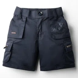 Noddy Typography Printed Shorts - Navy Blue-picture-11