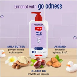 luv lap LuvLap Baby Lotion with Milk Protein, Almond Oil & Shea Butter | Sensitive Skin Protection | Paraben Free White - 700 ml image 4