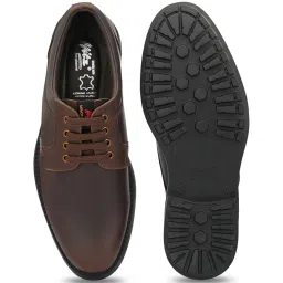 Hitz Men's Brown Derby Shoes image 3