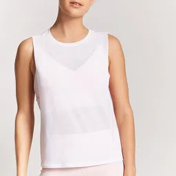Forever 21 White Regular Fit Tank Top image 1