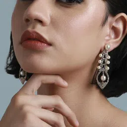 Sohi Statement Drop Earrings for Women image 2