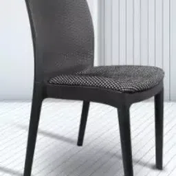 Diya DC- 18 Polypropylene Armless Cafeteria Chair, Black-image-0