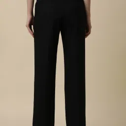 Allen Solly Black Regular Fit Mid Rise Trousers image 2