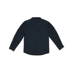 Allen Solly Junior Navy Solid Full Sleeves Shirt image 2