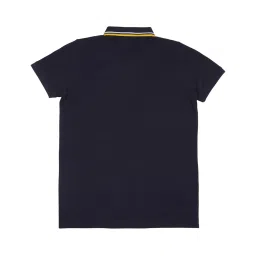 Allen Solly Junior Green & Navy Color Block Polo T-Shirt image 2