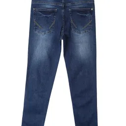 Allen Solly Junior Navy Solid Jeans image 2