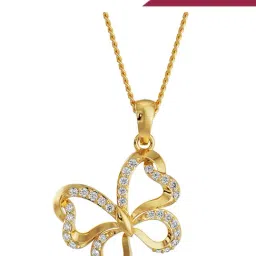 Emori 18k Yellow Gold & Lab Grown Diamond Whimsical Butterfly Pendant-picture-67