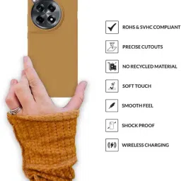 Sprig Back Cover for Oneplus 12R::12R::12R 5G::oneplus 12R (Brown) image 4