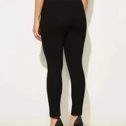 Only Black Cotton Solid Leggings image 2