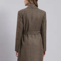 Monte Carlo Brown Textured Coat image 2