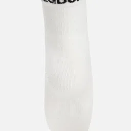 Reebok White Cotton Regular Fit Logo Printed Socks - Pack of 3 image 2