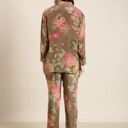 showoffff SHOWOFF Multicolor Floral Print Co-Ord Set image 2