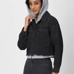 Forever 21 Black Regular Fit Jacket image 3